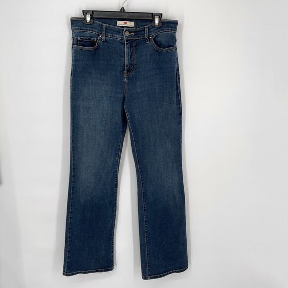 Levi’s Women's Perfectly Slimming 512 Bootcut Jeans Size 32 Medium Blue Wash - Picture 1 of 10